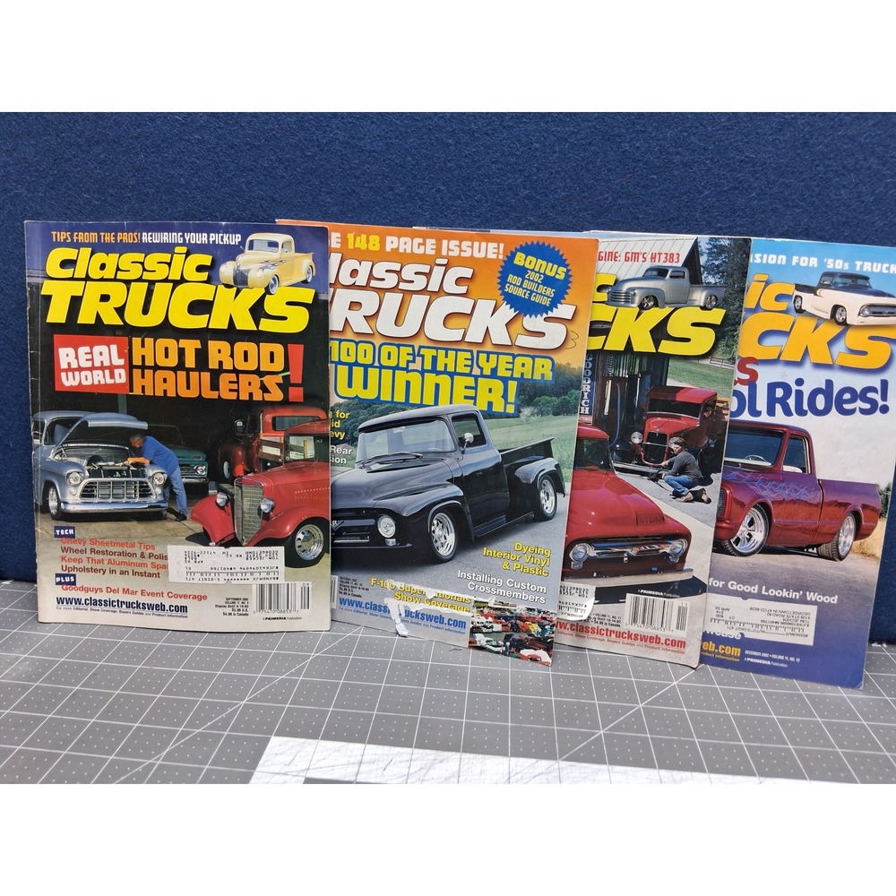 Classic Trucks Magazine Lot 2002 Primedia Hot Rod Haulers F100 Winner 4 Issues